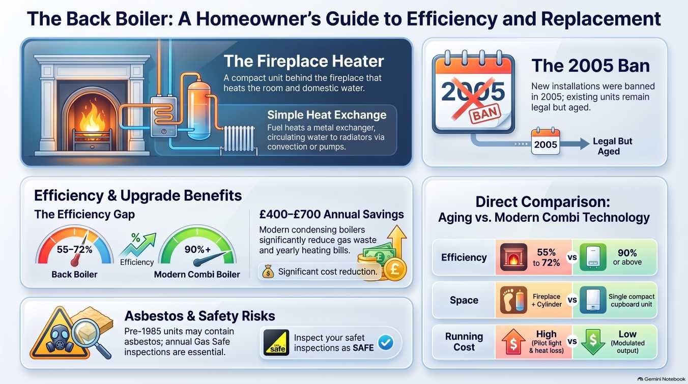 how does a back boiler work