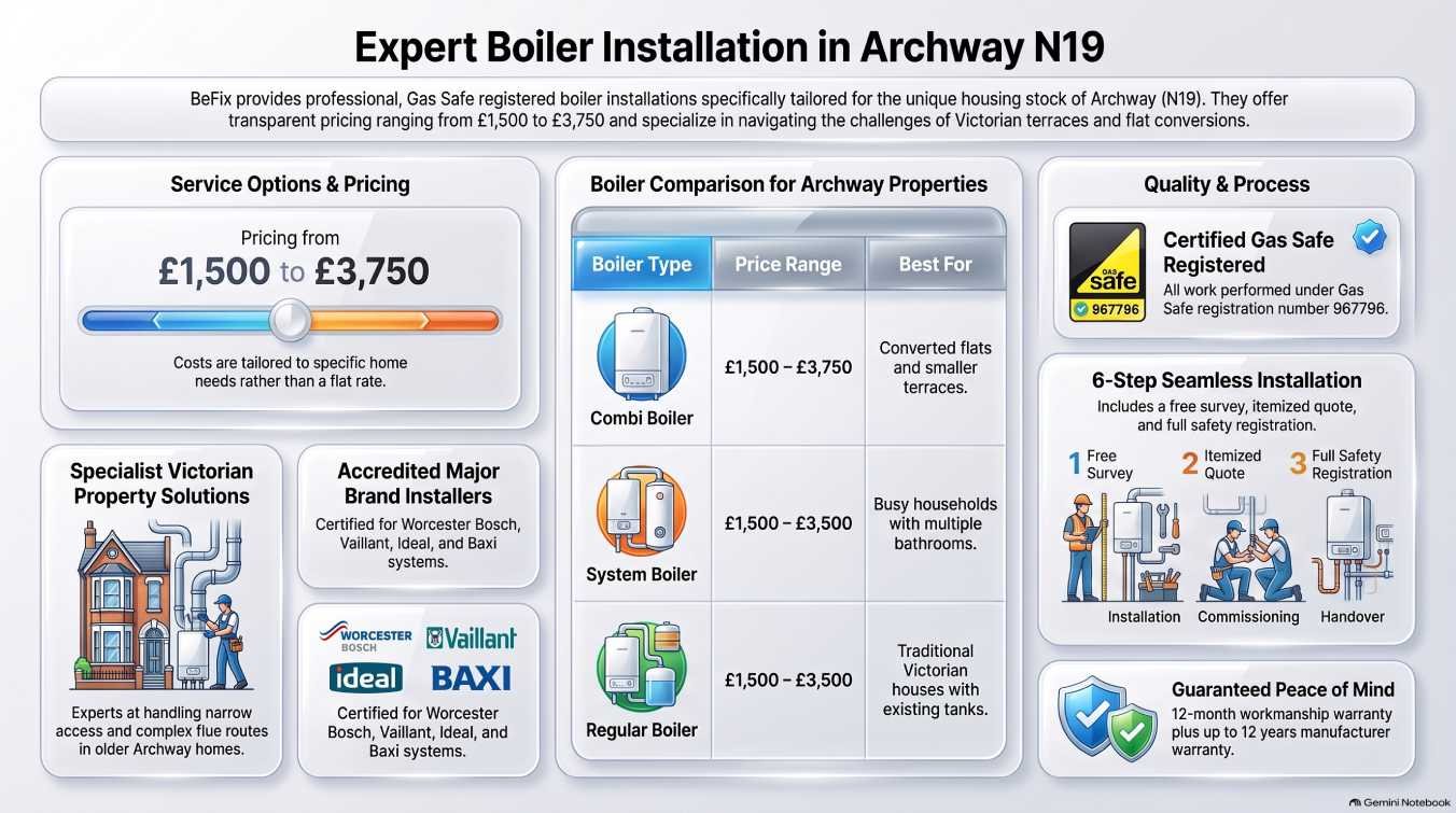 Boiler Installation in Archway