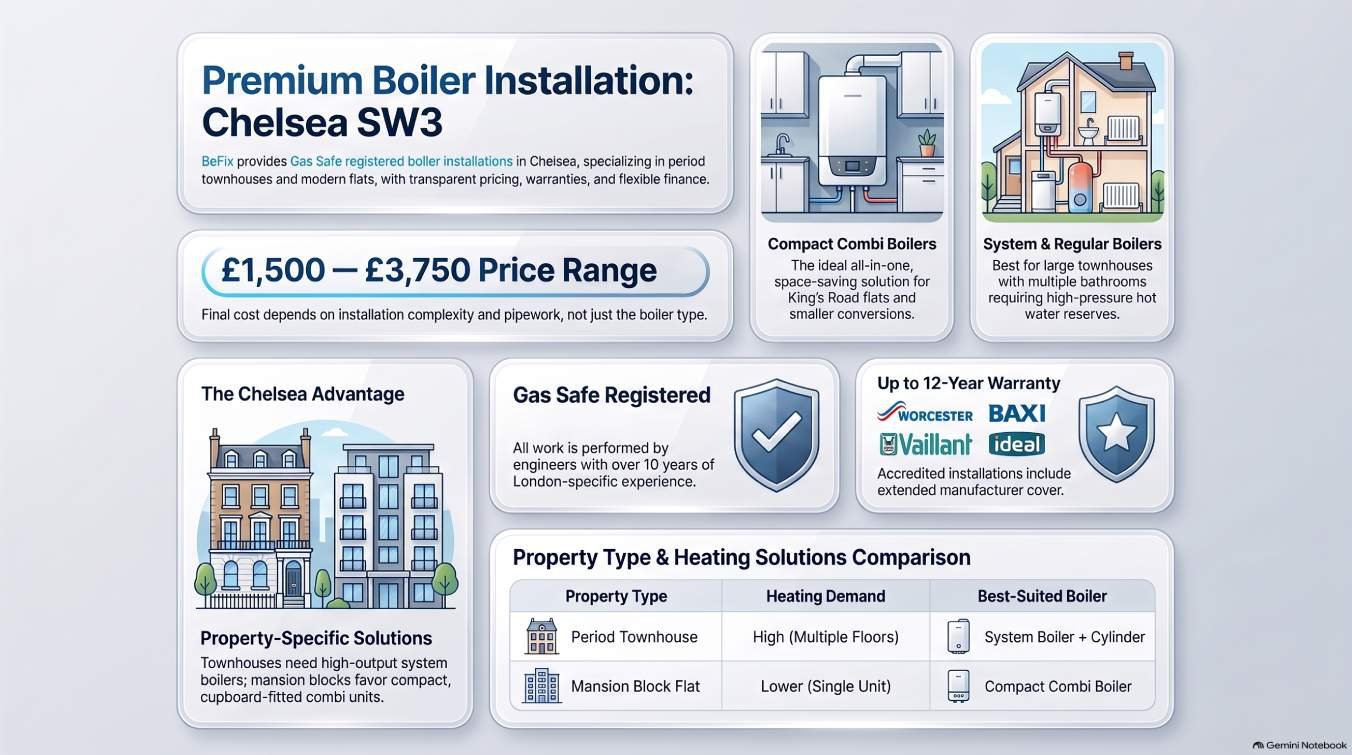 Boiler Installation in Chelsea