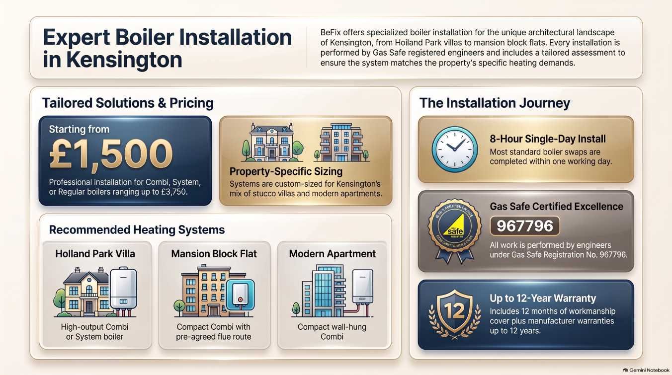 Boiler Installation in Kensington