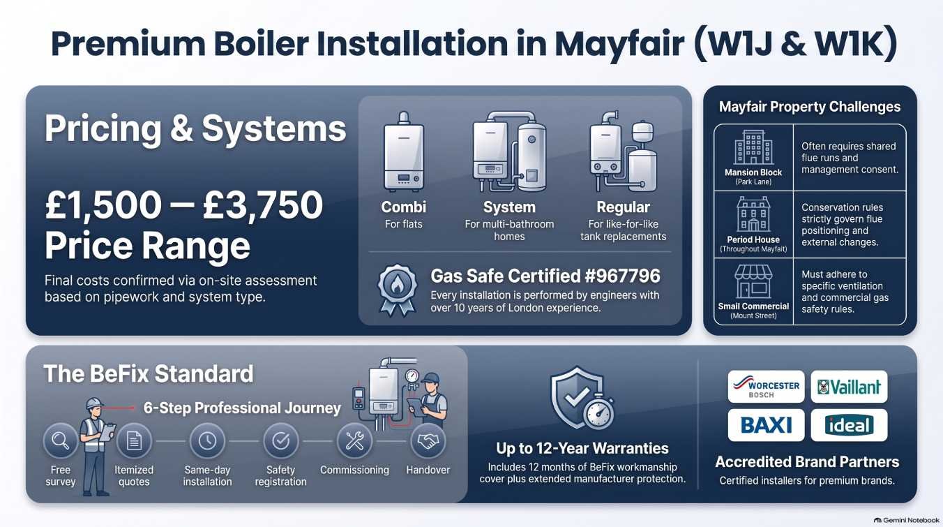 Boiler Installation in Mayfair