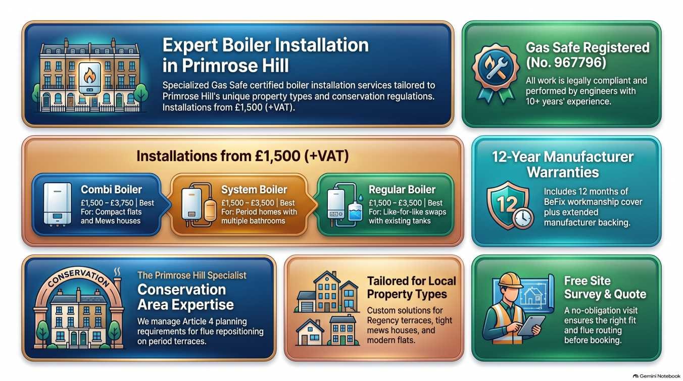 Boiler Installation in Primrose Hill
